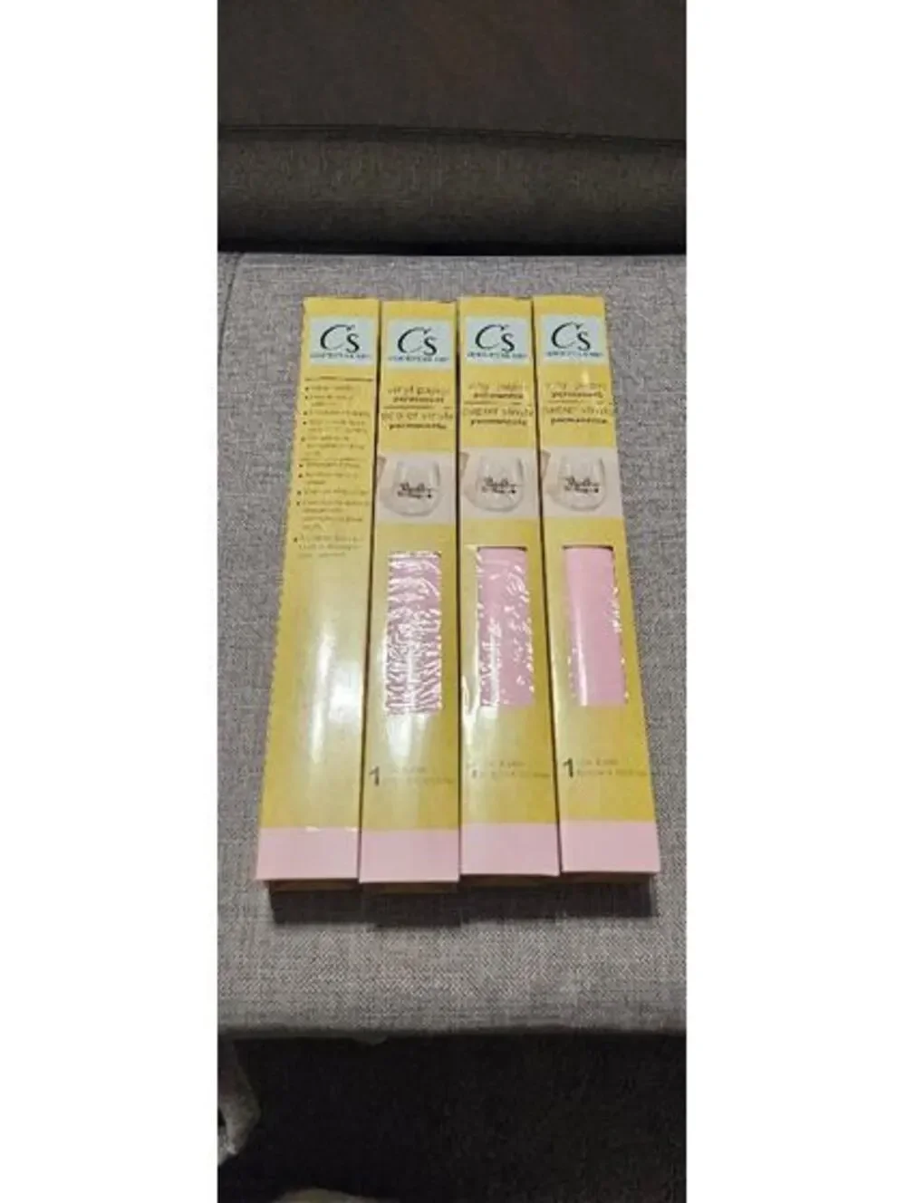 Crafter's Square Light Pink Permanent Vinyl works with Cricut & Silhouette